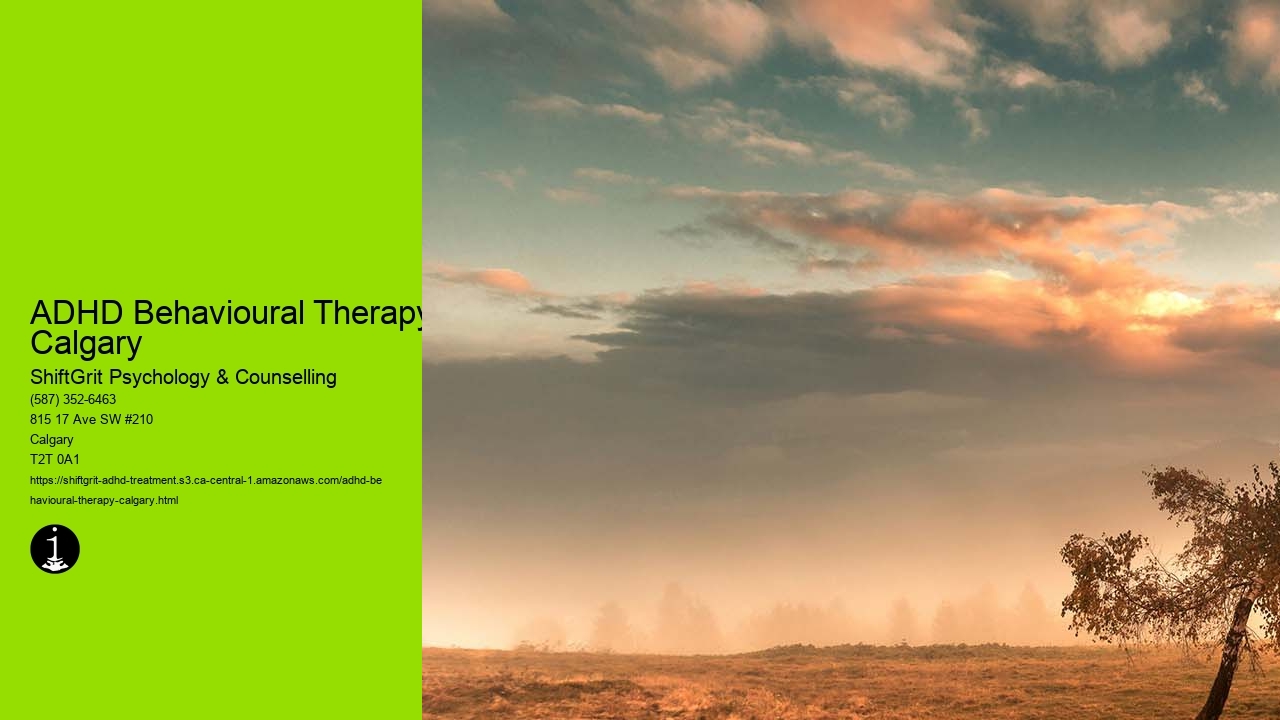 ADHD Behavioural Therapy Calgary