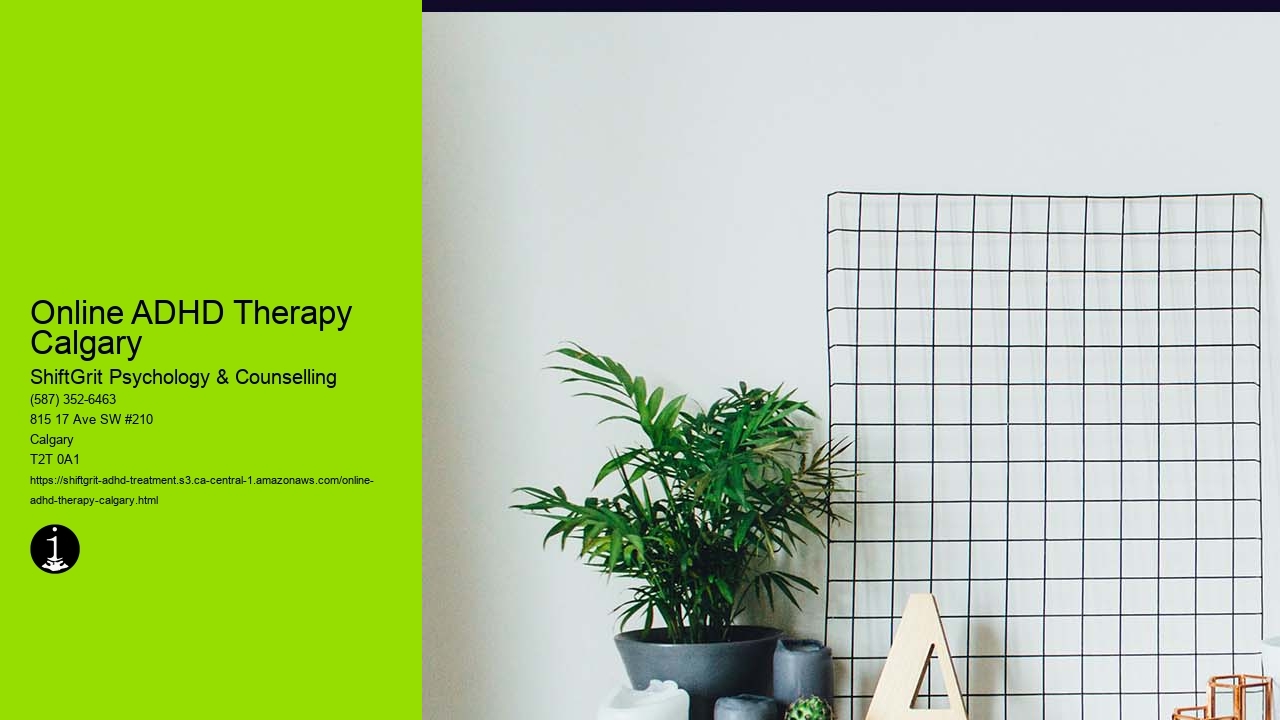 Online ADHD Therapy Calgary