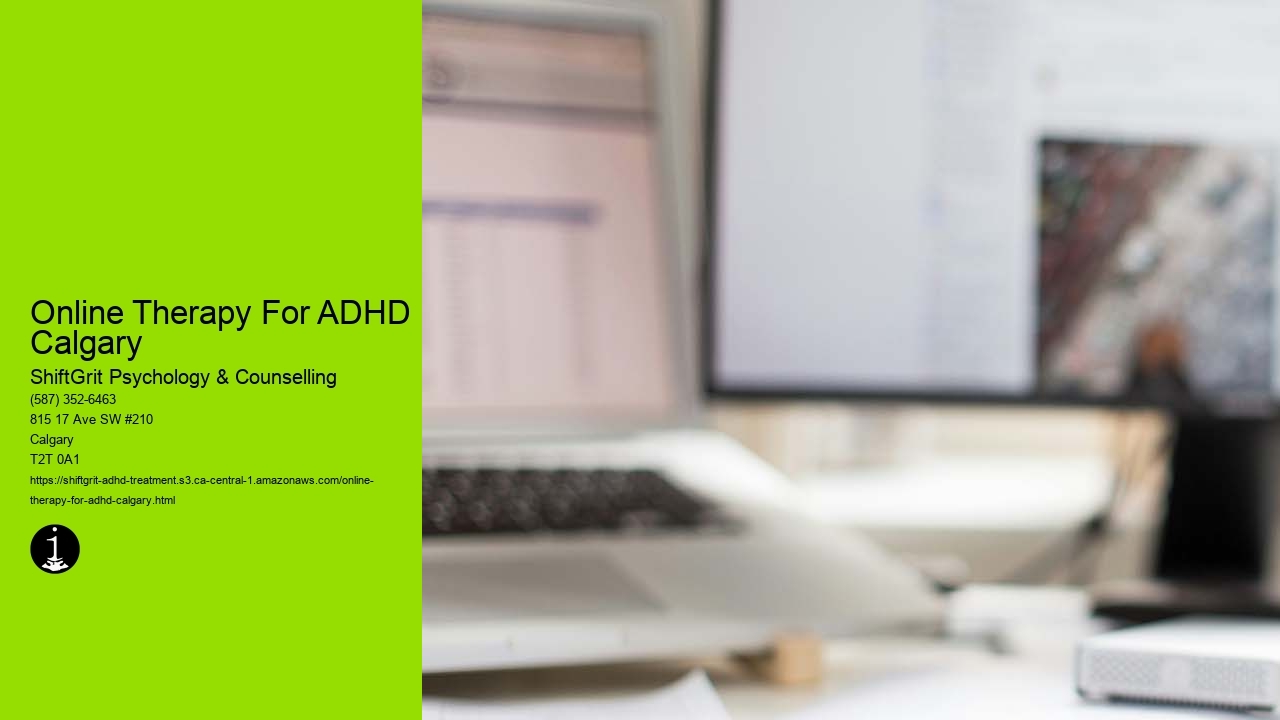 Online Therapy For ADHD Calgary